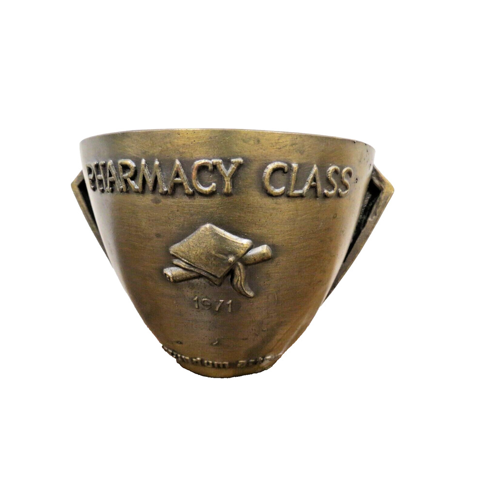 Vintage Mortar Pharmacy Class 1971 Rx Secundum Artem Schering